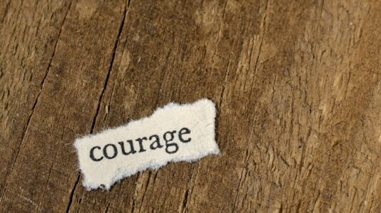 the word courage