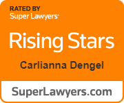 Super Lawyers Rising Stars badge for Carlianna Dengel
