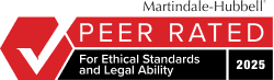 Martindale-Hubbell Peer Rating badge 2025