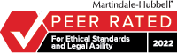 Romano Law Martindale Peer Rate badge
