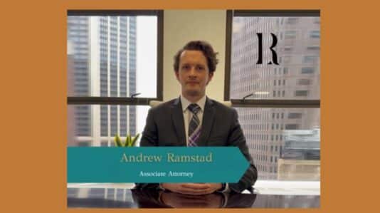 male legal associate Andrew Ramstad