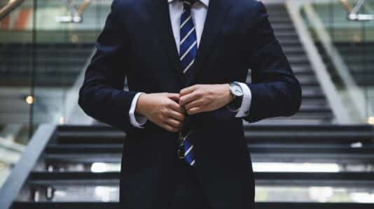 a man wearing a suit