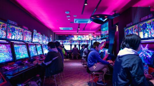 a gaming room