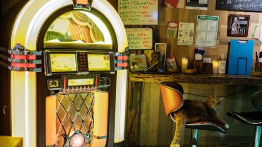 a golden jukebox