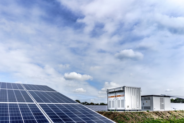 Photovoltaic PV plant ground mounted with central inverters