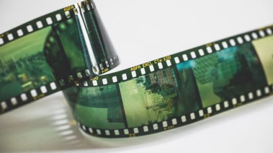 Analog photography 35mm film strip