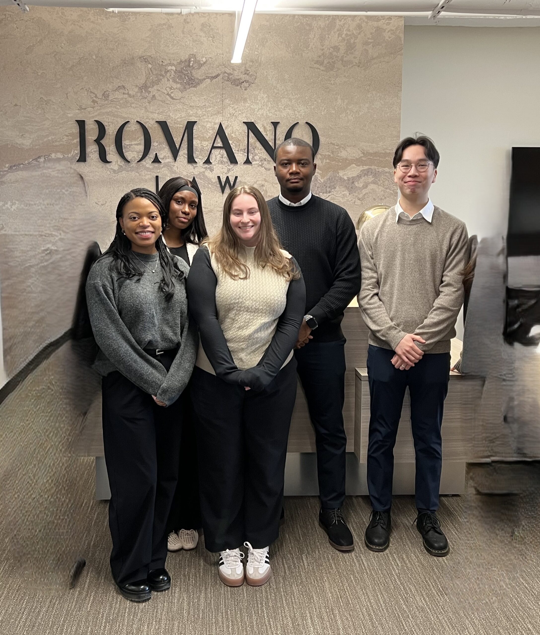 group of externs in a law firm