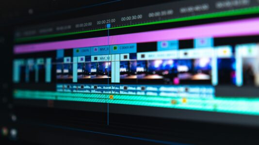 a social platform content being edited