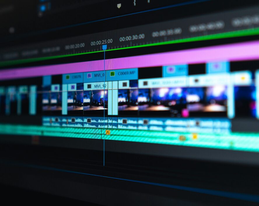 a social platform content being edited