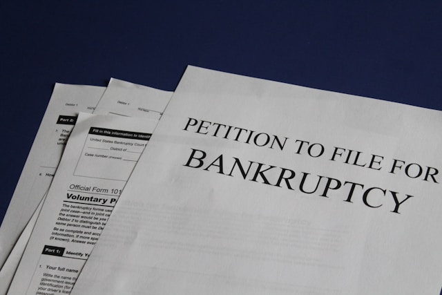 A4 printed documents for filing bankruptcy