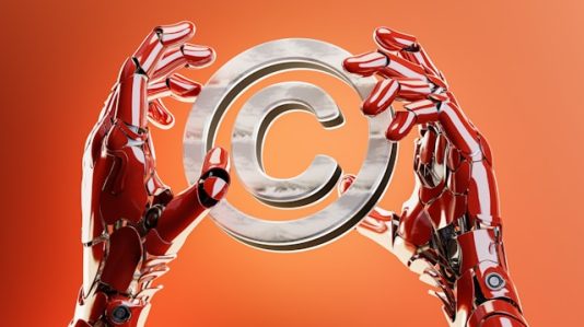 copyright logo with hands