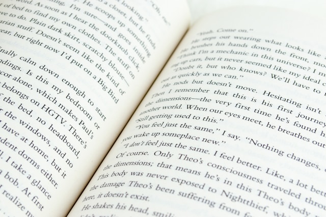 an open book