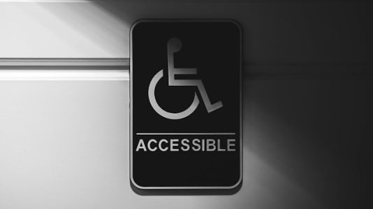 wheelchair accessible signage