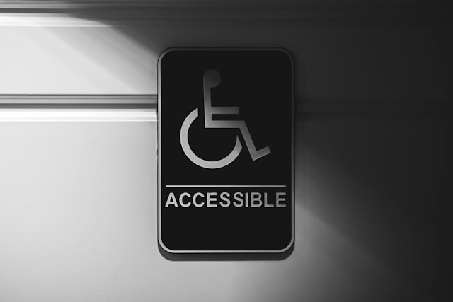 wheelchair accessible signage